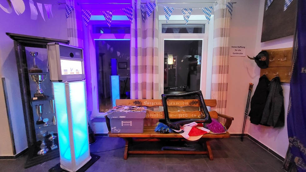 Fotobox mit Sofortdruck auf einer Hochzeit
