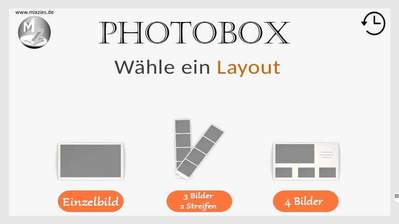 Startbild der Fotobox